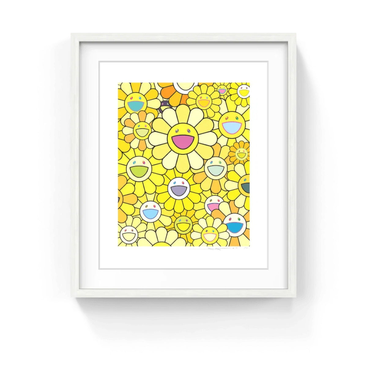 Detail of Takashi Murakami, Flowers and Prosperity Golden Yellow, 2025