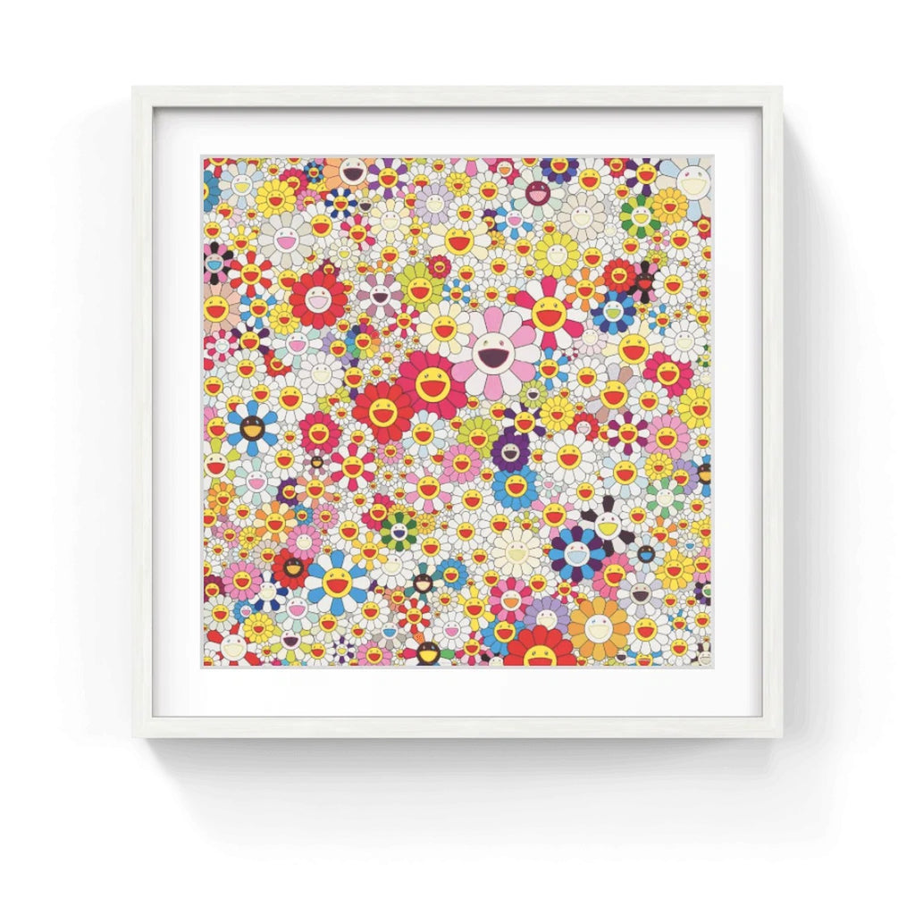 Detail of Takashi Murakami, Flowers In Heaven, 2010