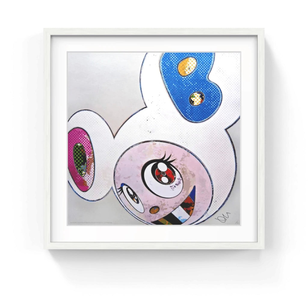 Detail of Takashi Murakami, And Then x 6 (White: The Superflat Method, Pink and Blue Ears), 2013