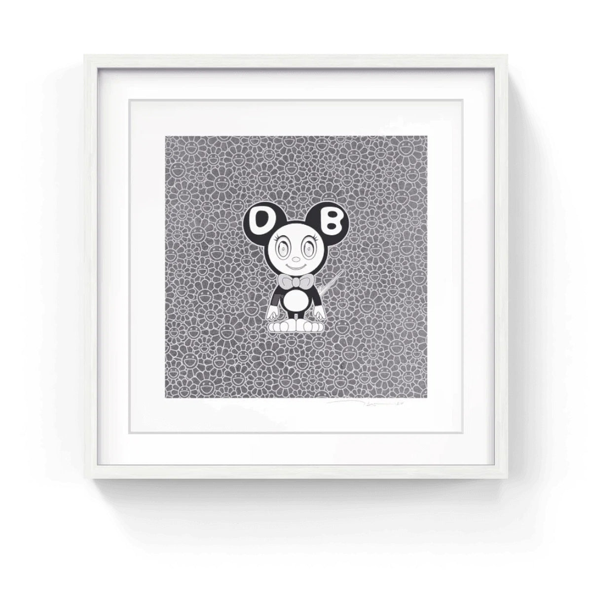 Detail of Takashi Murakami, DOB 2021 Black & White, 2021