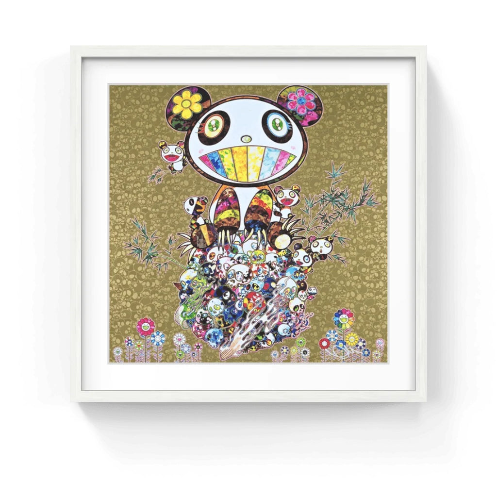 Detail of Takashi Murakami, Panda Family Gold, 2016