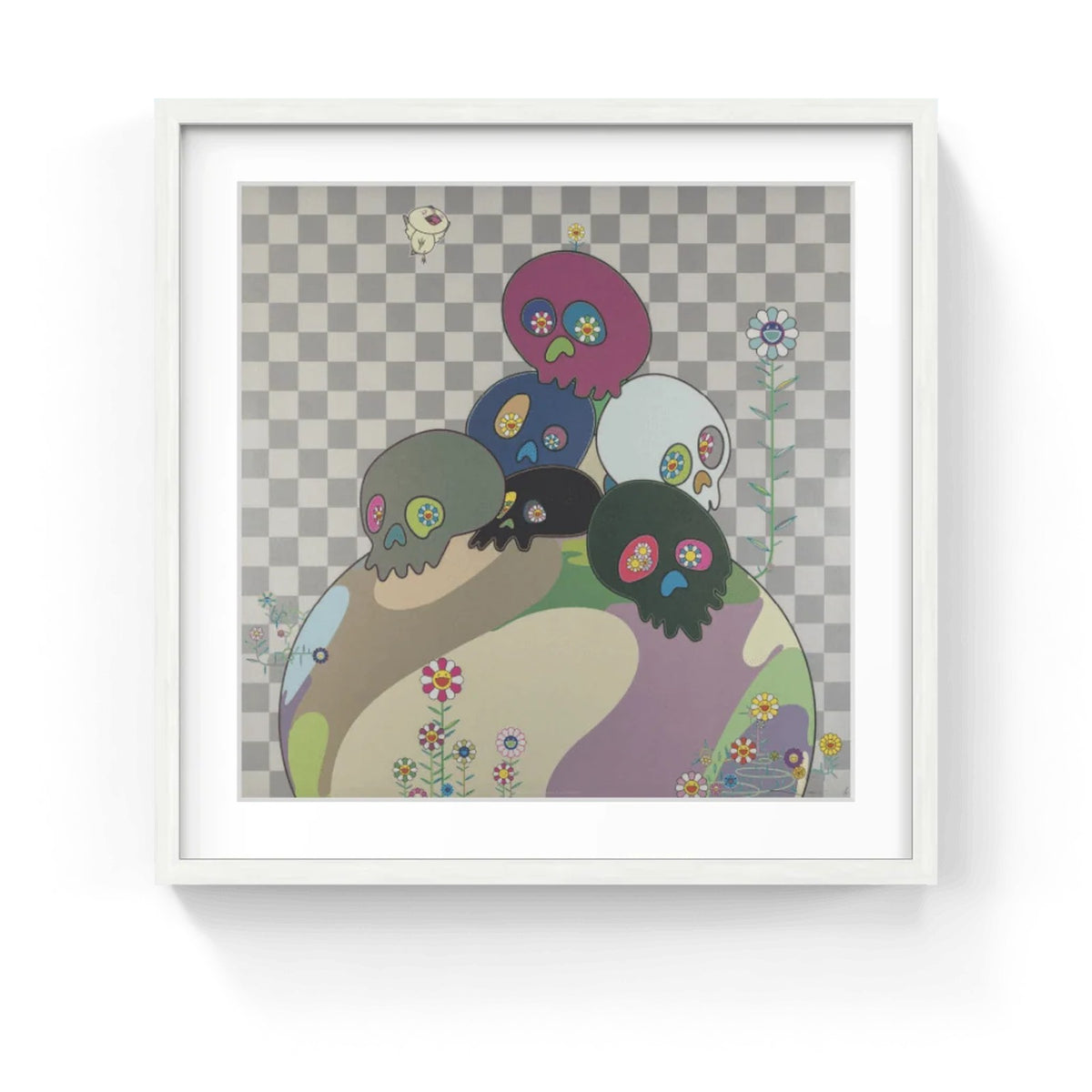 Detail of Takashi Murakami, Skulls Rock, 2005