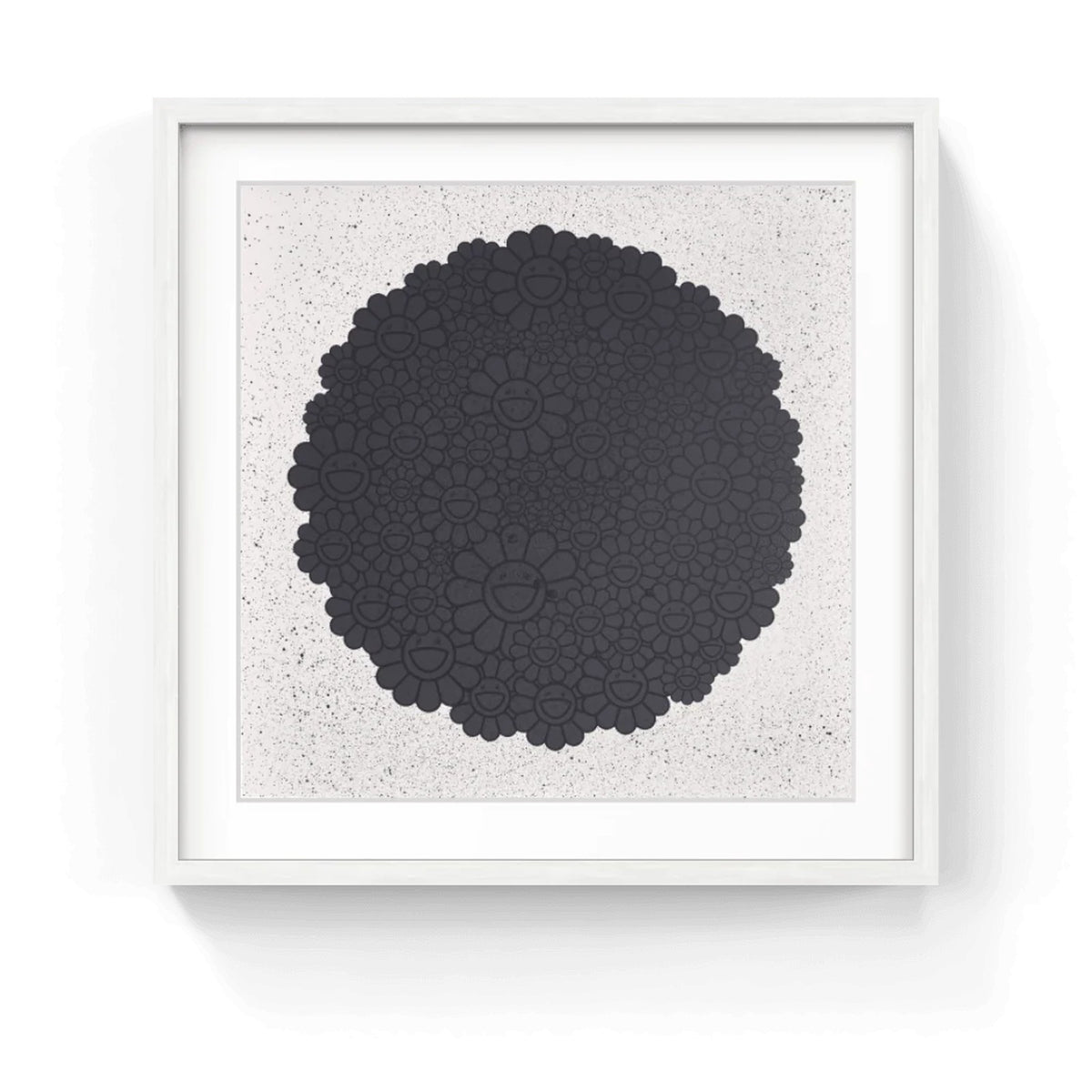 Detail of Takashi Murakami, Black Flowers Round (TM/KK For BLM), 2020