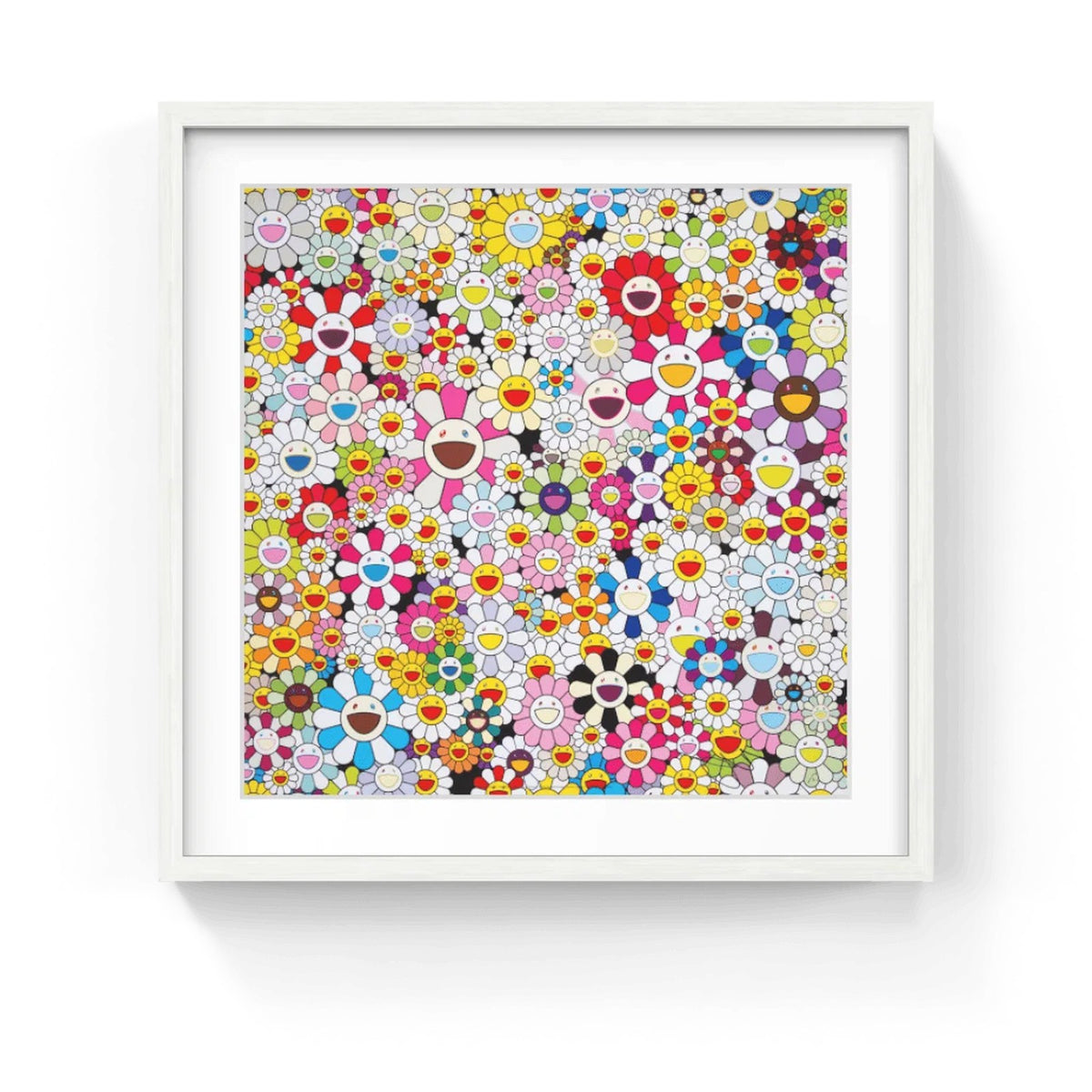 Detail of Takashi Murakami, Flowers Blooming in this World and the Land of Nirvana 4, 2013