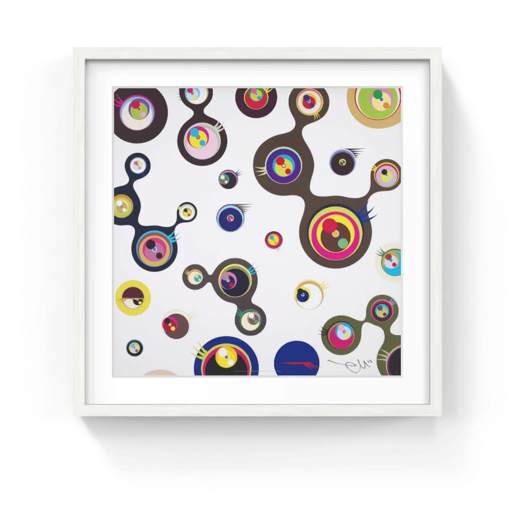 Detail of Takashi Murakami, Jellyfish Eyes - White 3, 2011