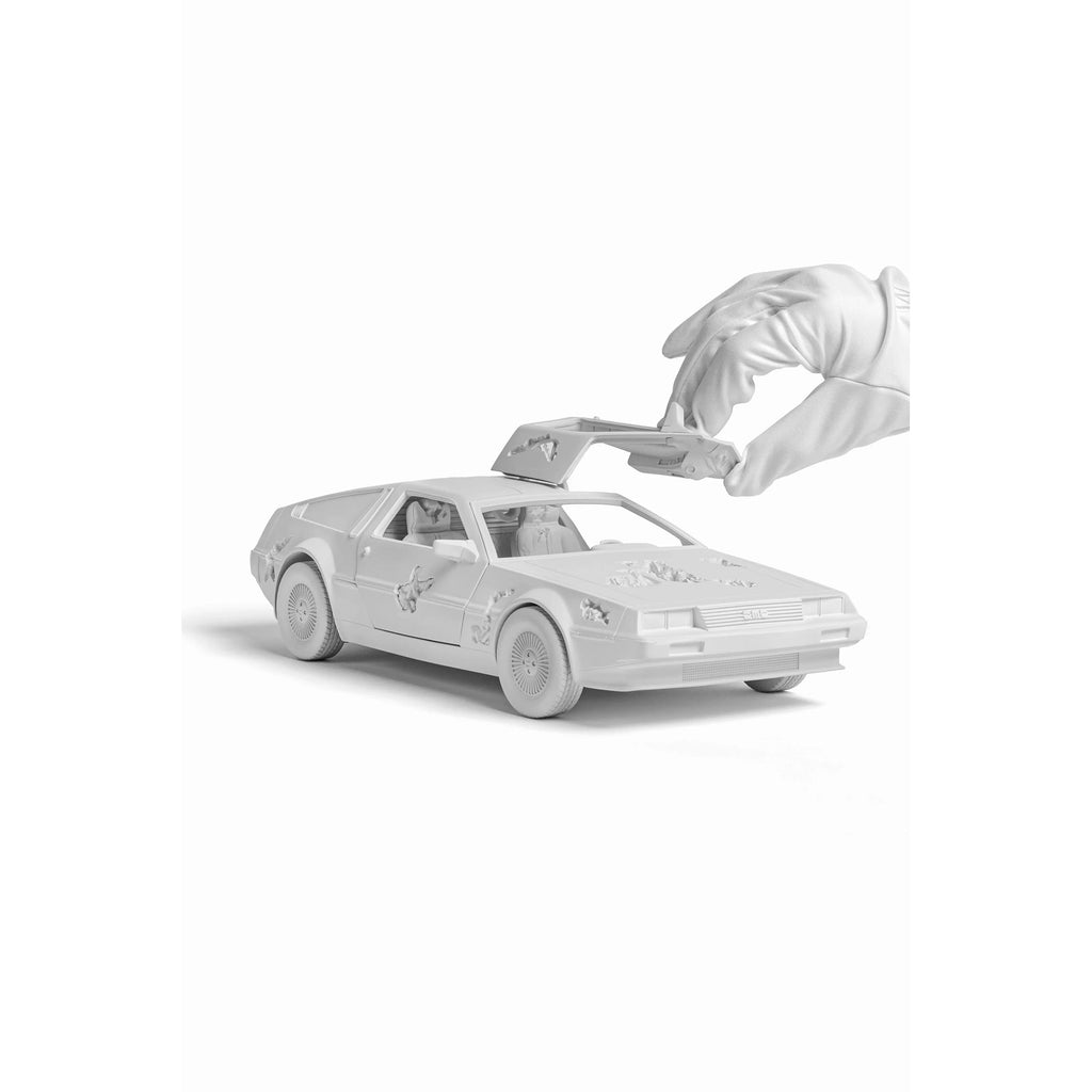Detail of Daniel Arsham, Eroded DeLorean