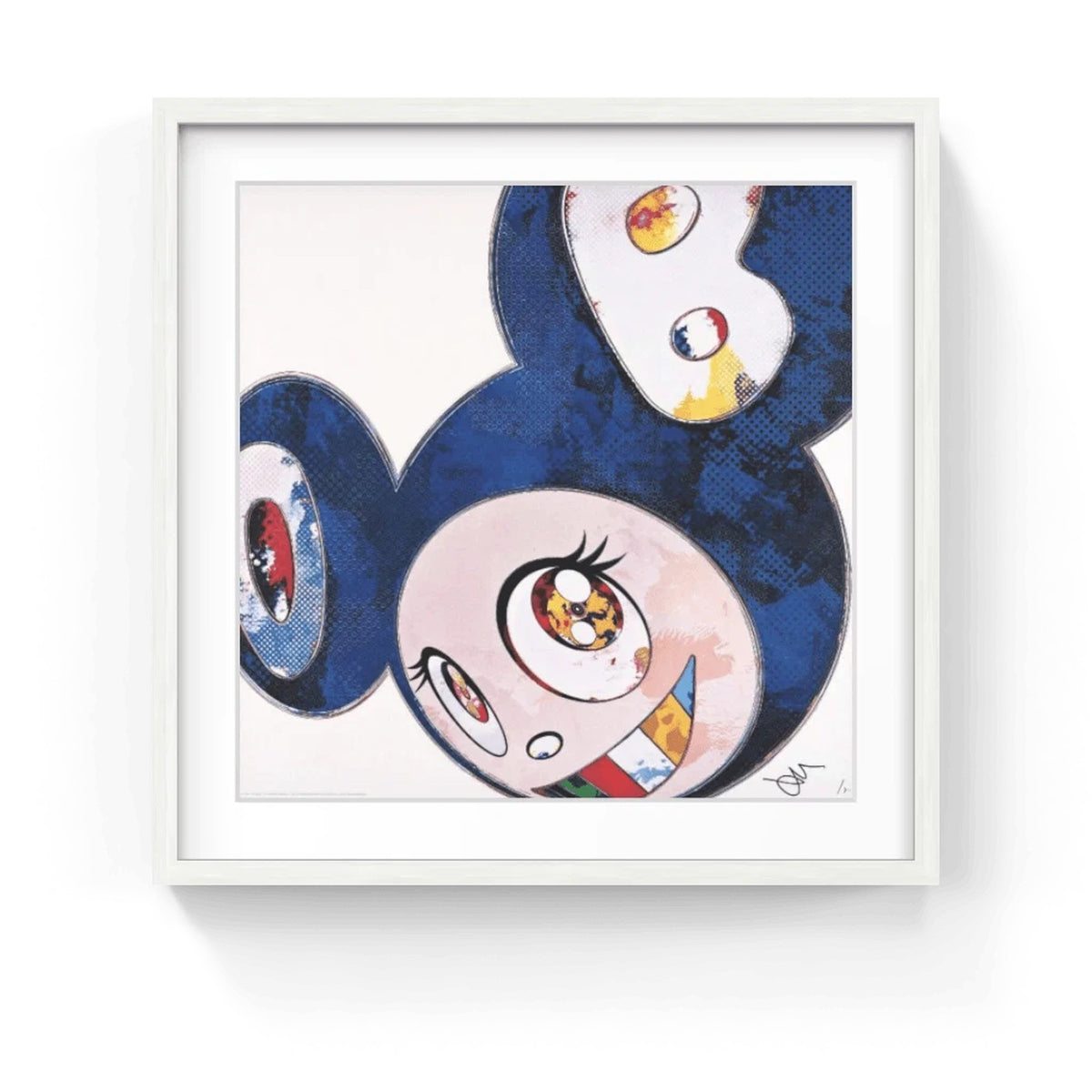 Detail of Takashi Murakami, And Then x 6 (Blue: The Superflat Method), 2013