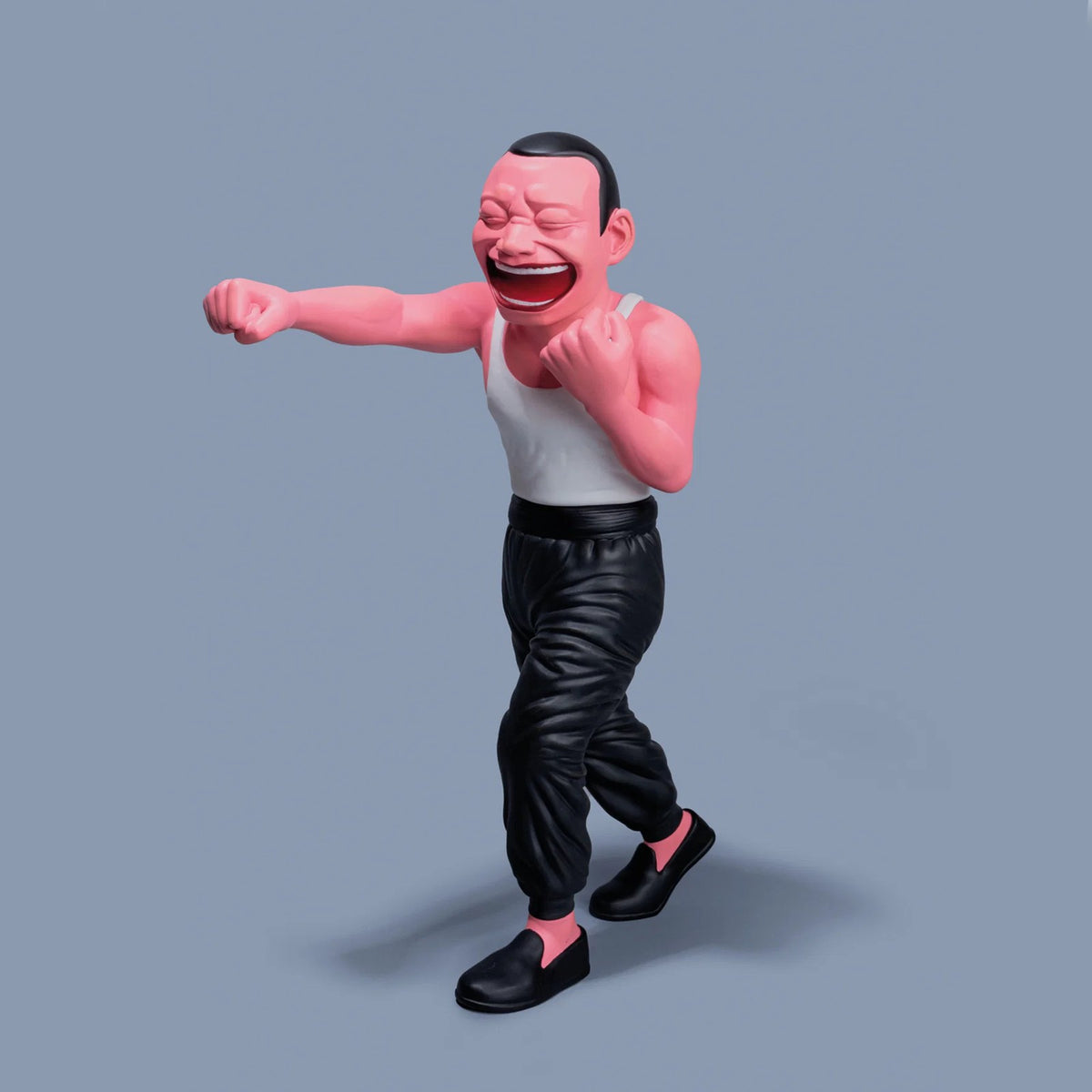 Detail of Yue Minjun, Kung Fu (一拳)