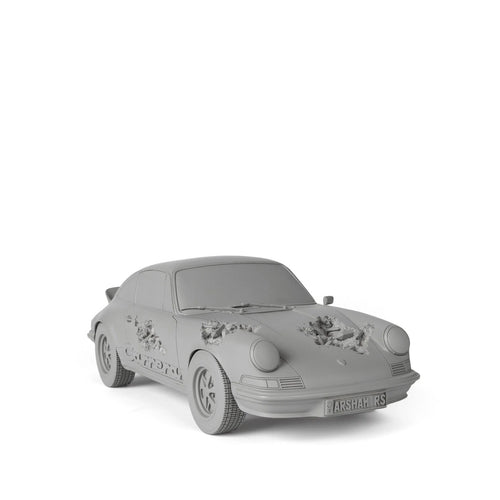 Detail of Daniel Arsham, Eroded Carrera RS