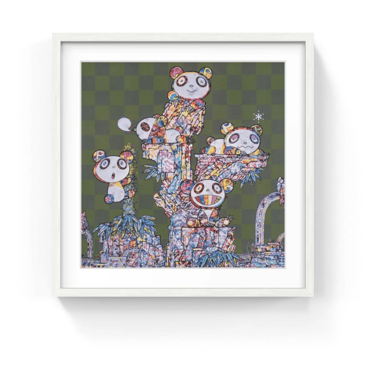 Detail of Takashi Murakami, Pandas Panda Cubs Pandas, 2019