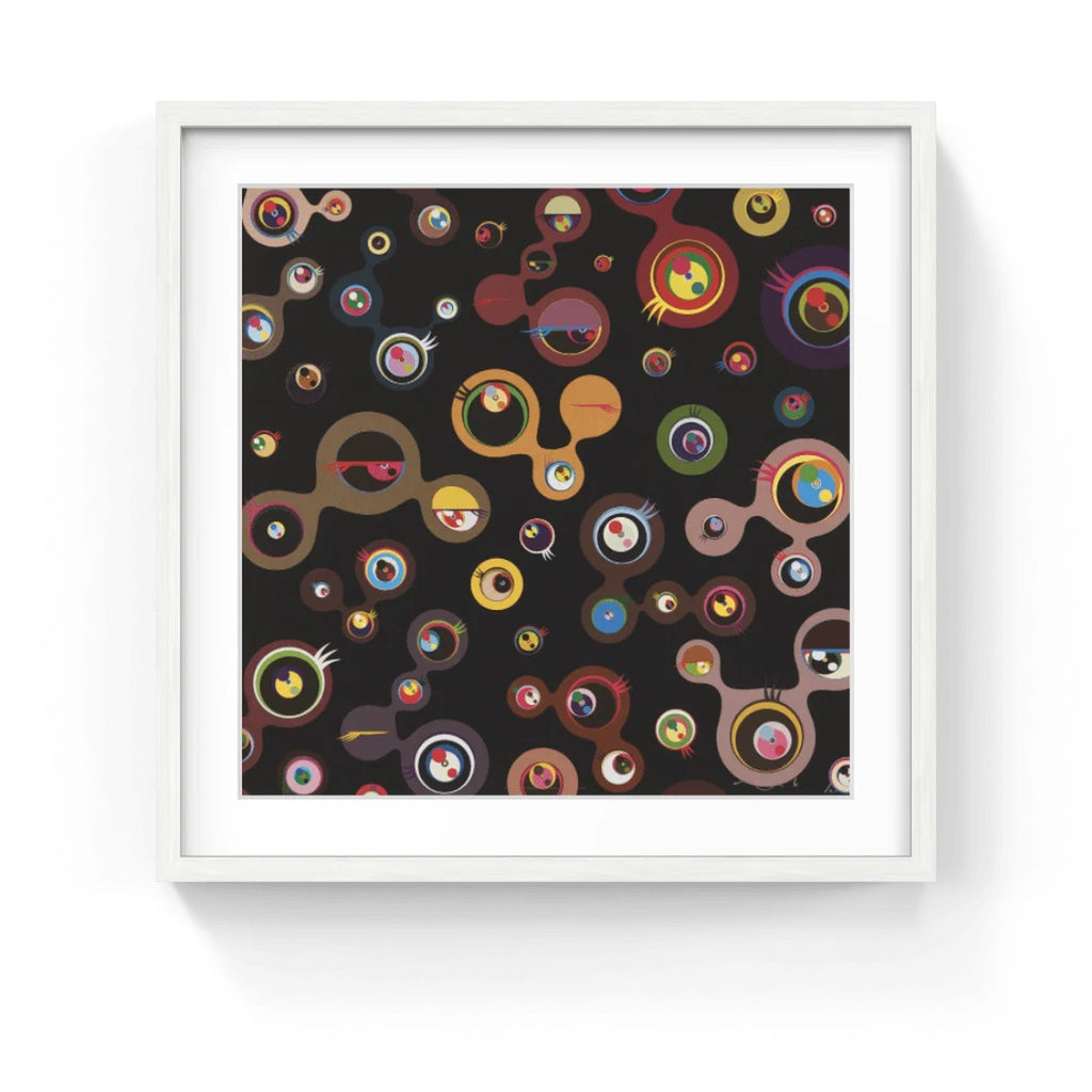 Detail of Takashi Murakami, Jellyfish Eyes - Black 4, 2006