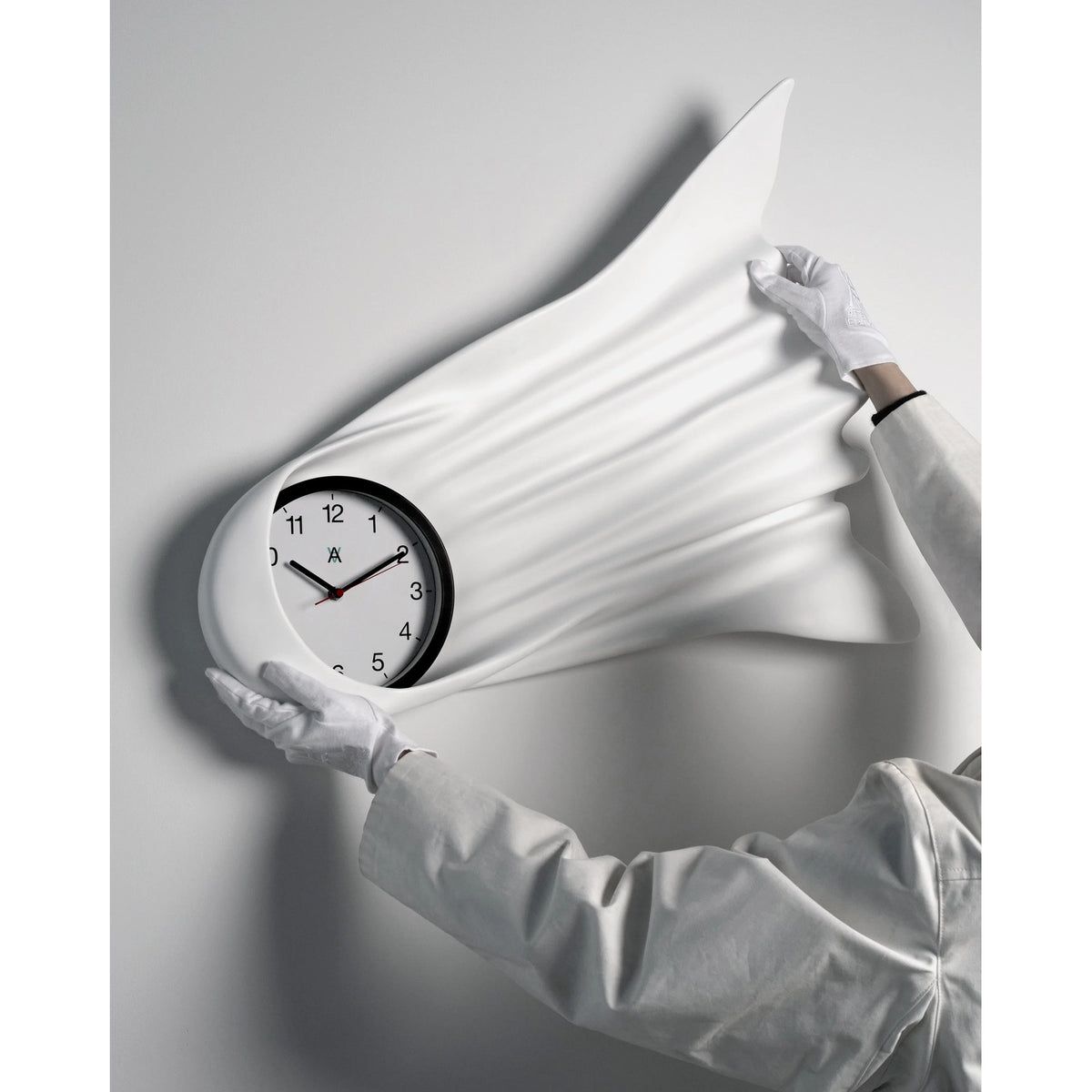 Detail of Daniel Arsham, Falling Clock
