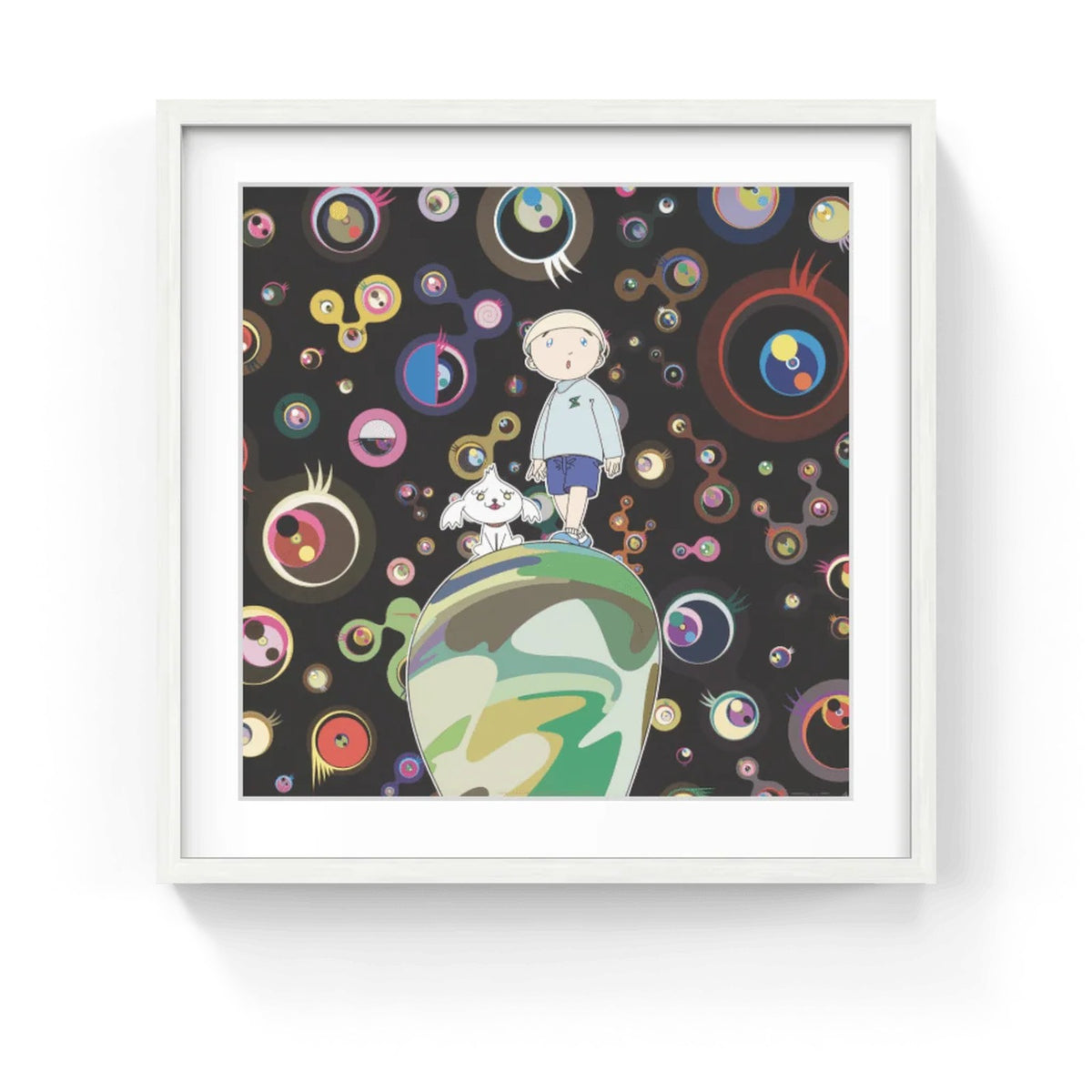 Detail of Takashi Murakami, Jellyfish Eyes - MAX & Shimon in the Strange Forest, 2005