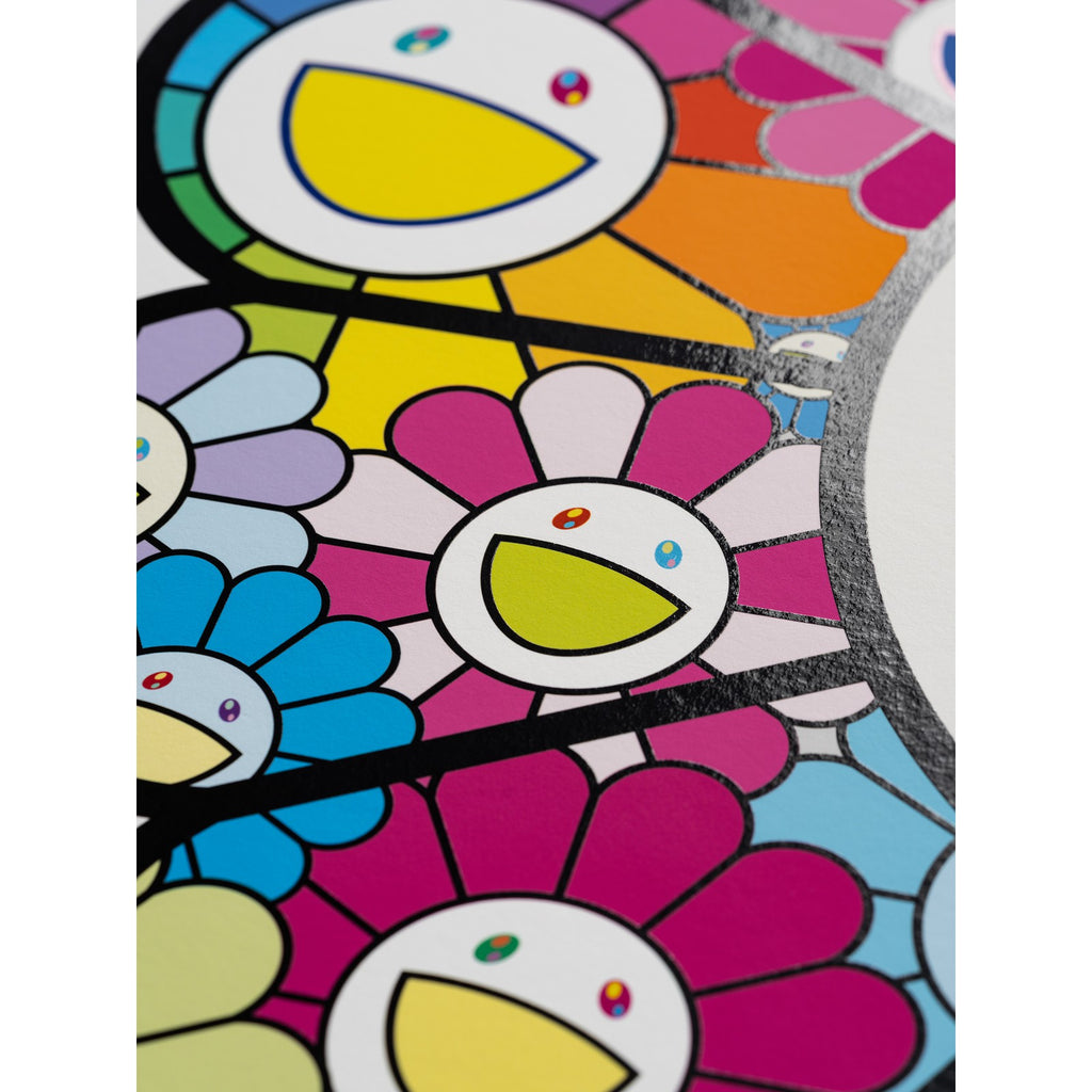 Detail of Takashi Murakami, Lollipop Flowers Rainbow