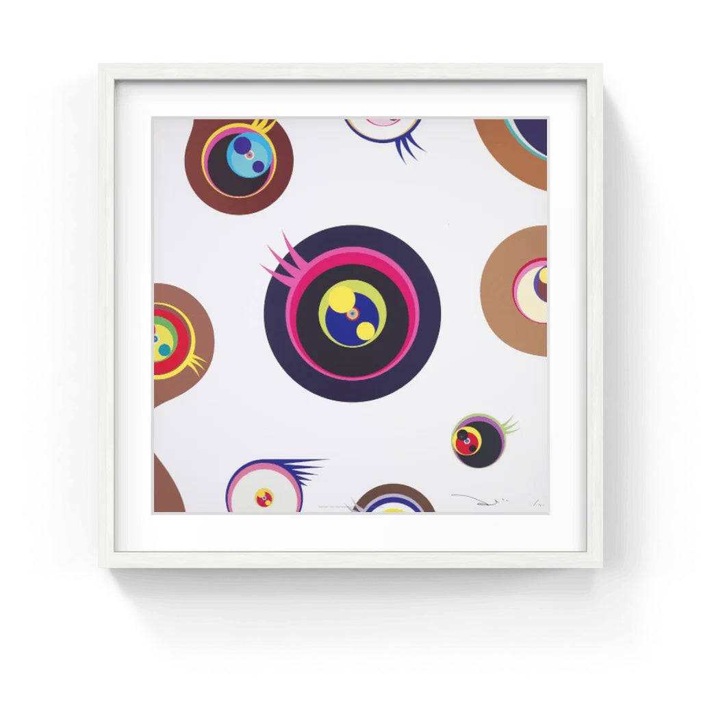 Detail of Takashi Murakami, Jellyfish Eyes - White 1, 2011