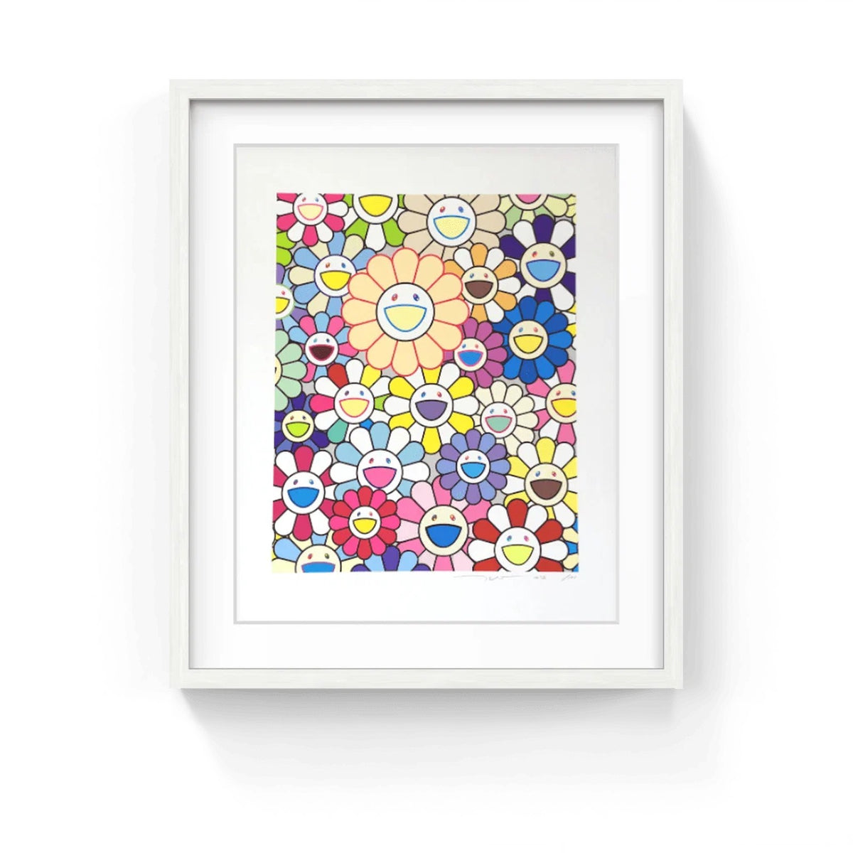 Detail of Takashi Murakami, Field of Flowers, 2020