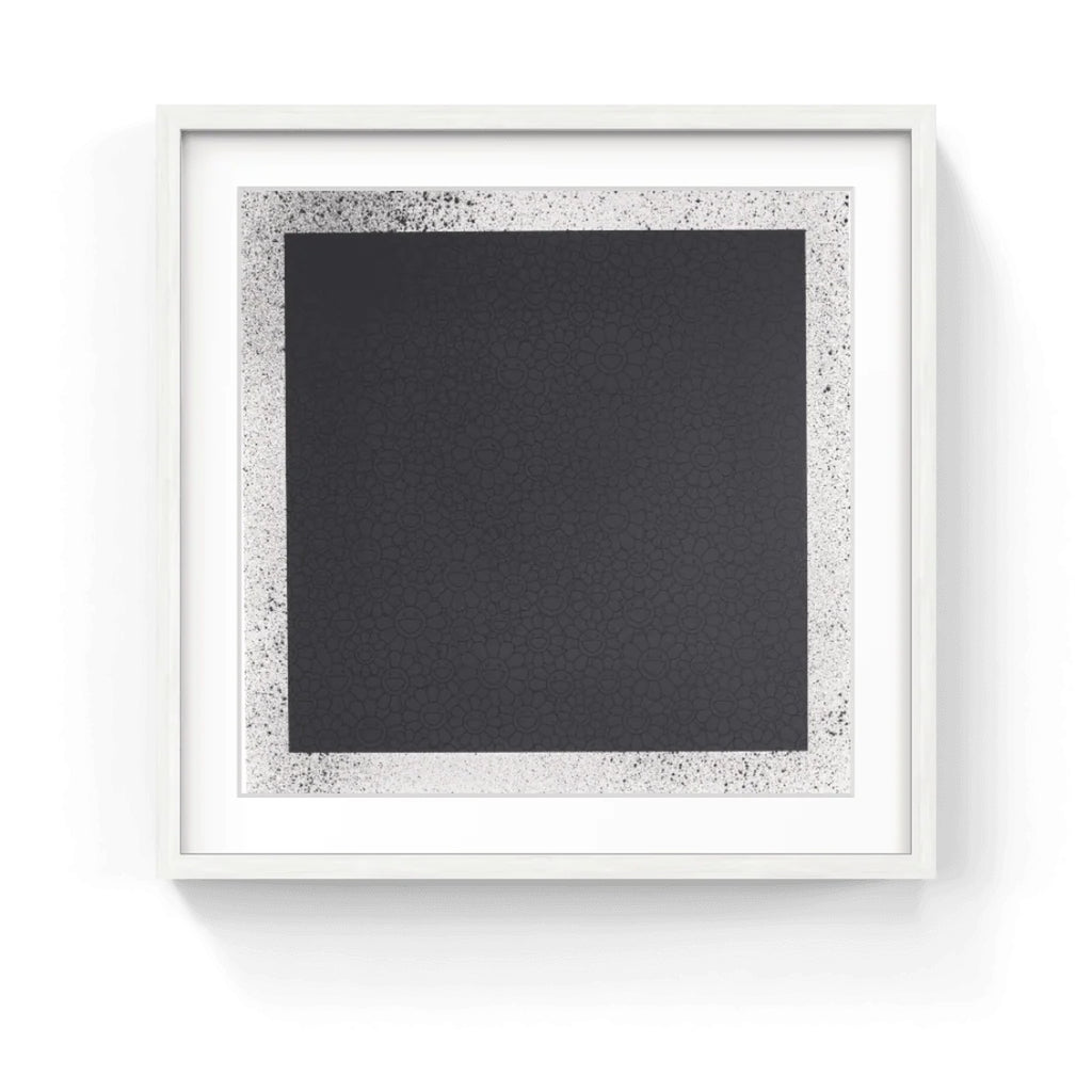 Detail of Takashi Murakami, Black Flowers Square (TM/KK For BLM), 2020
