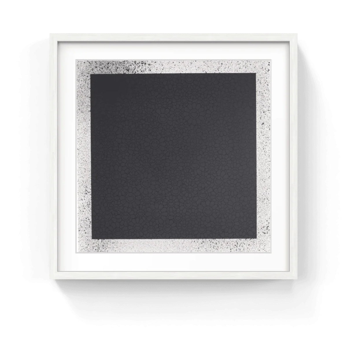 Detail of Takashi Murakami, Black Flowers Square (TM/KK For BLM), 2020