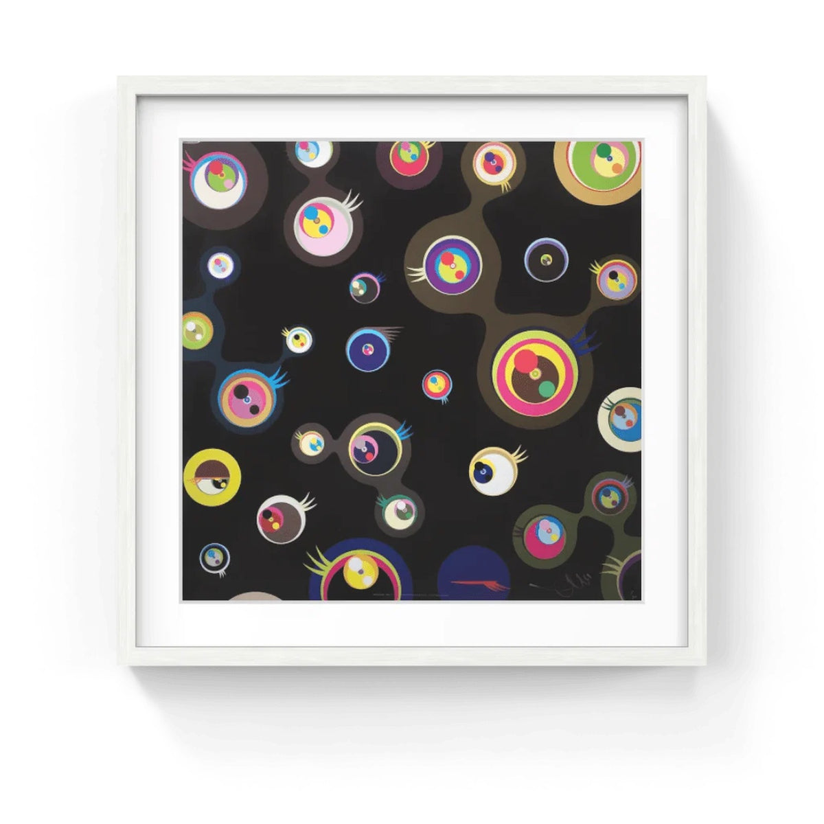 Detail of Takashi Murakami, Jellyfish Eyes - Black 3, 2011