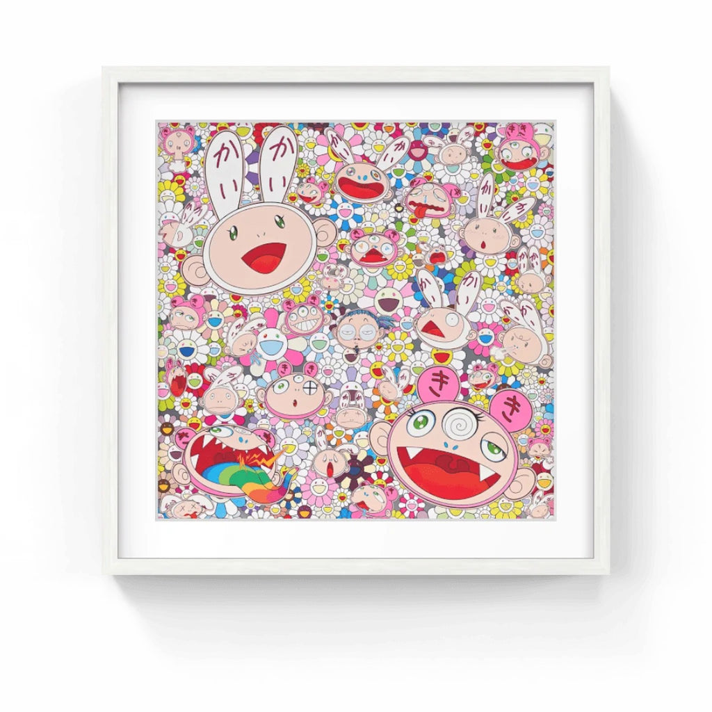 Detail of Takashi Murakami, Fortune Favors the Merry Home! Kaikai and Kiki, 2018