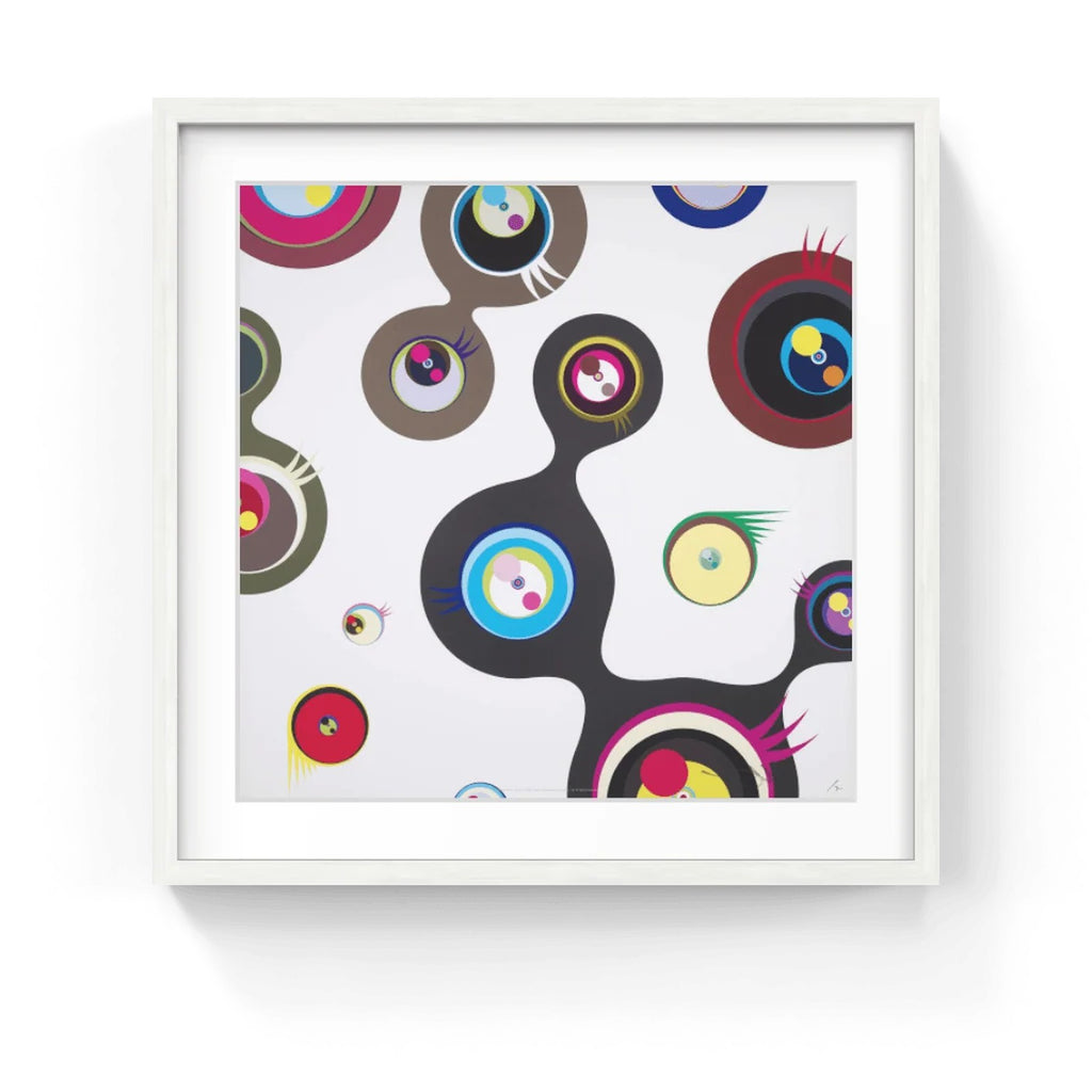 Detail of Takashi Murakami, Jellyfish Eyes - White 2, 2011