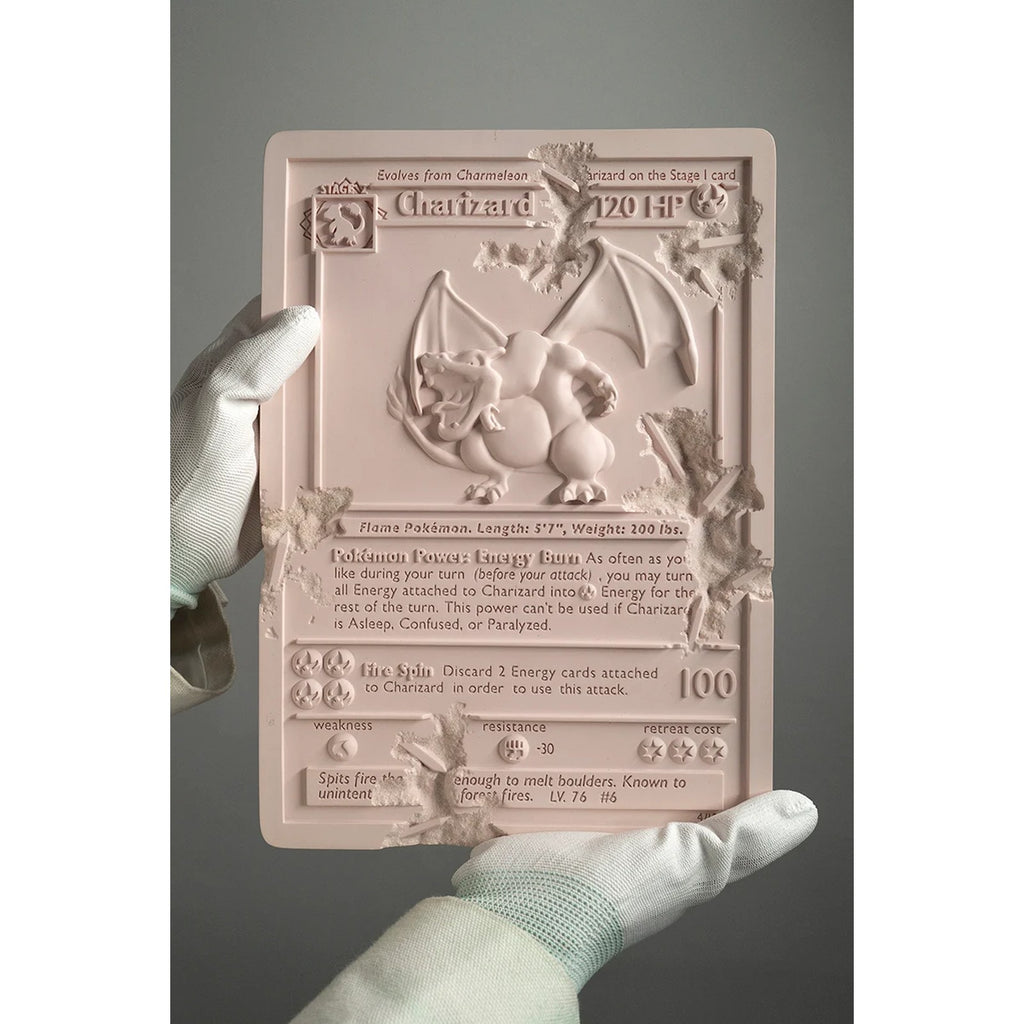 Detail of Daniel Arsham, Pink Crystalized Charizard Card