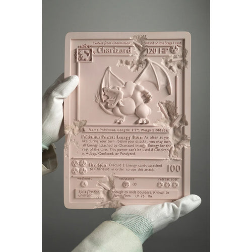 Detail of Daniel Arsham, Pink Crystalized Charizard Card