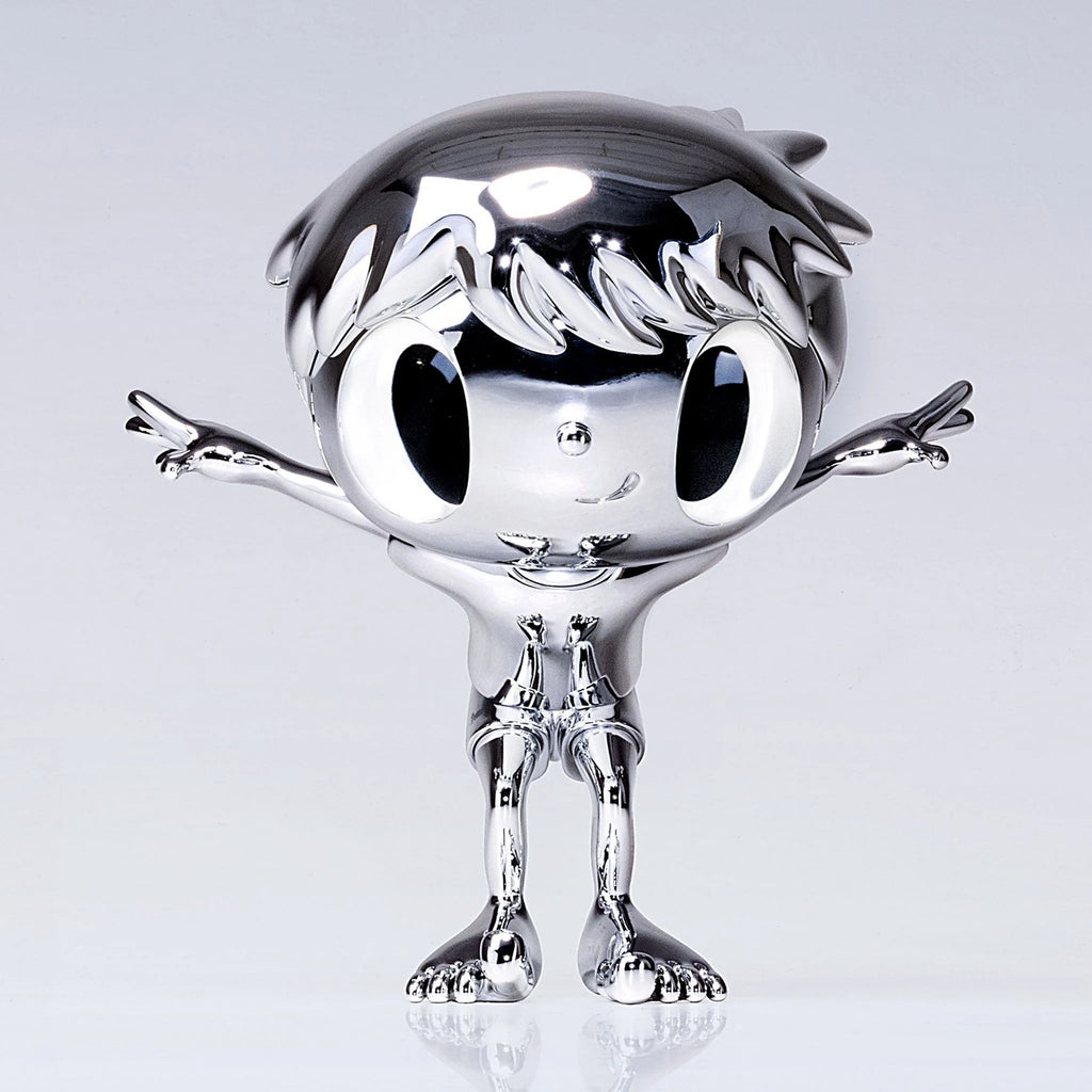 Detail of Javier Calleja, NO WINGS TO FLY (Stainless steel)