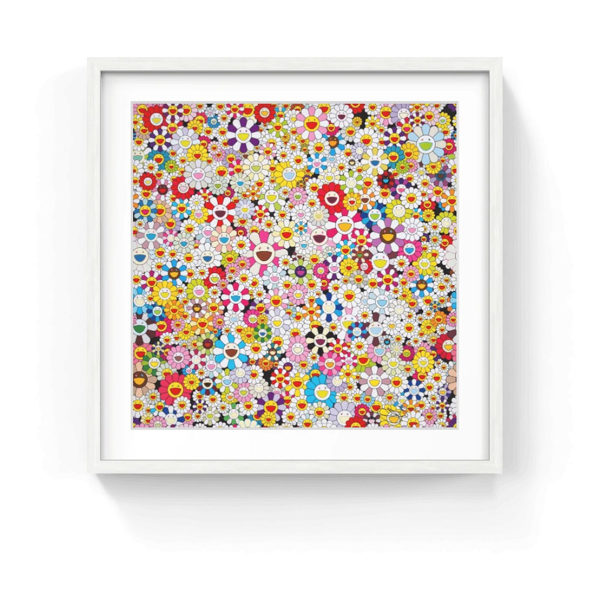 Detail of Takashi Murakami, Flowers Blooming in this World and the Land of Nirvana 5, 2013