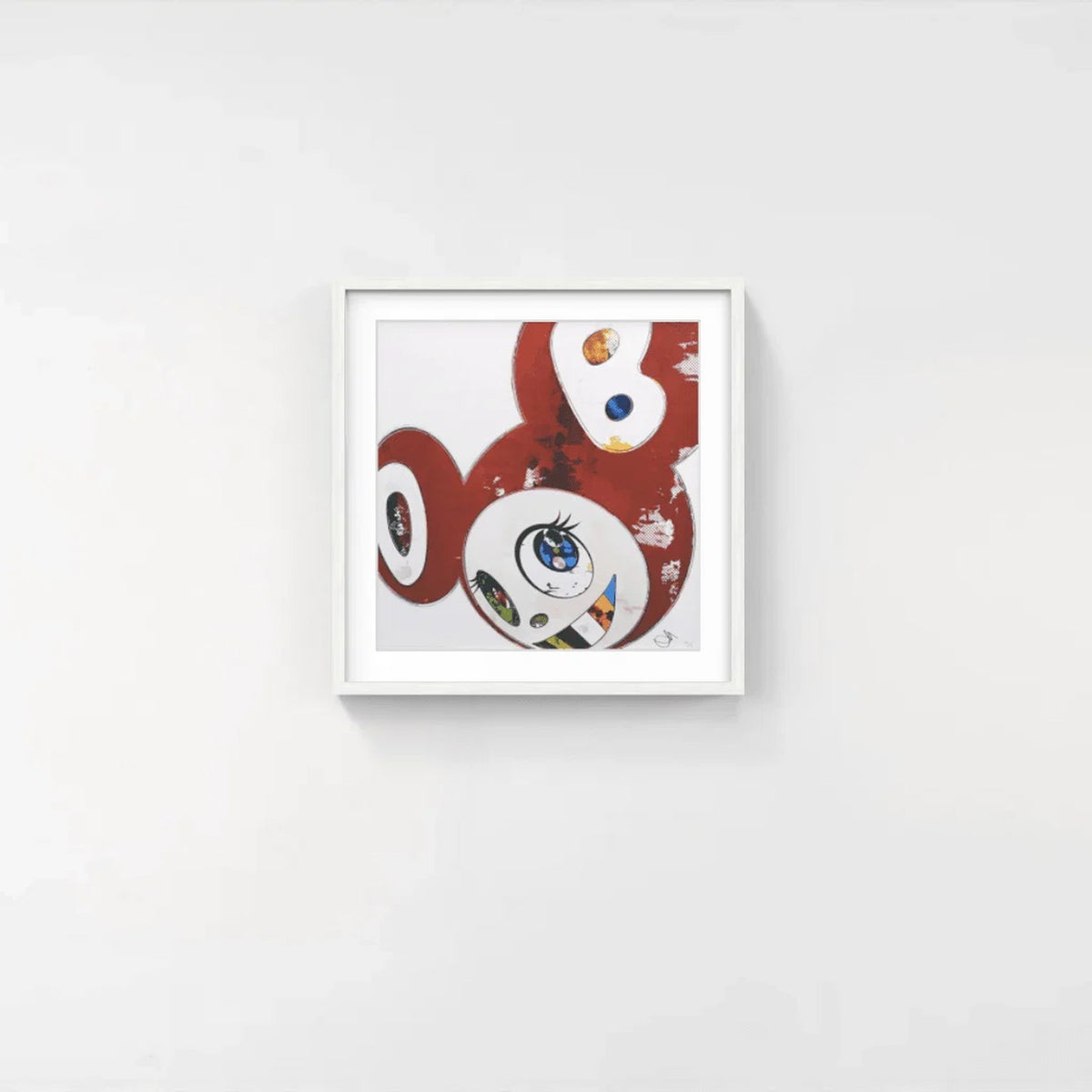Detail of Takashi Murakami, And Then x 6 (Red: The Superflat Method), 2013