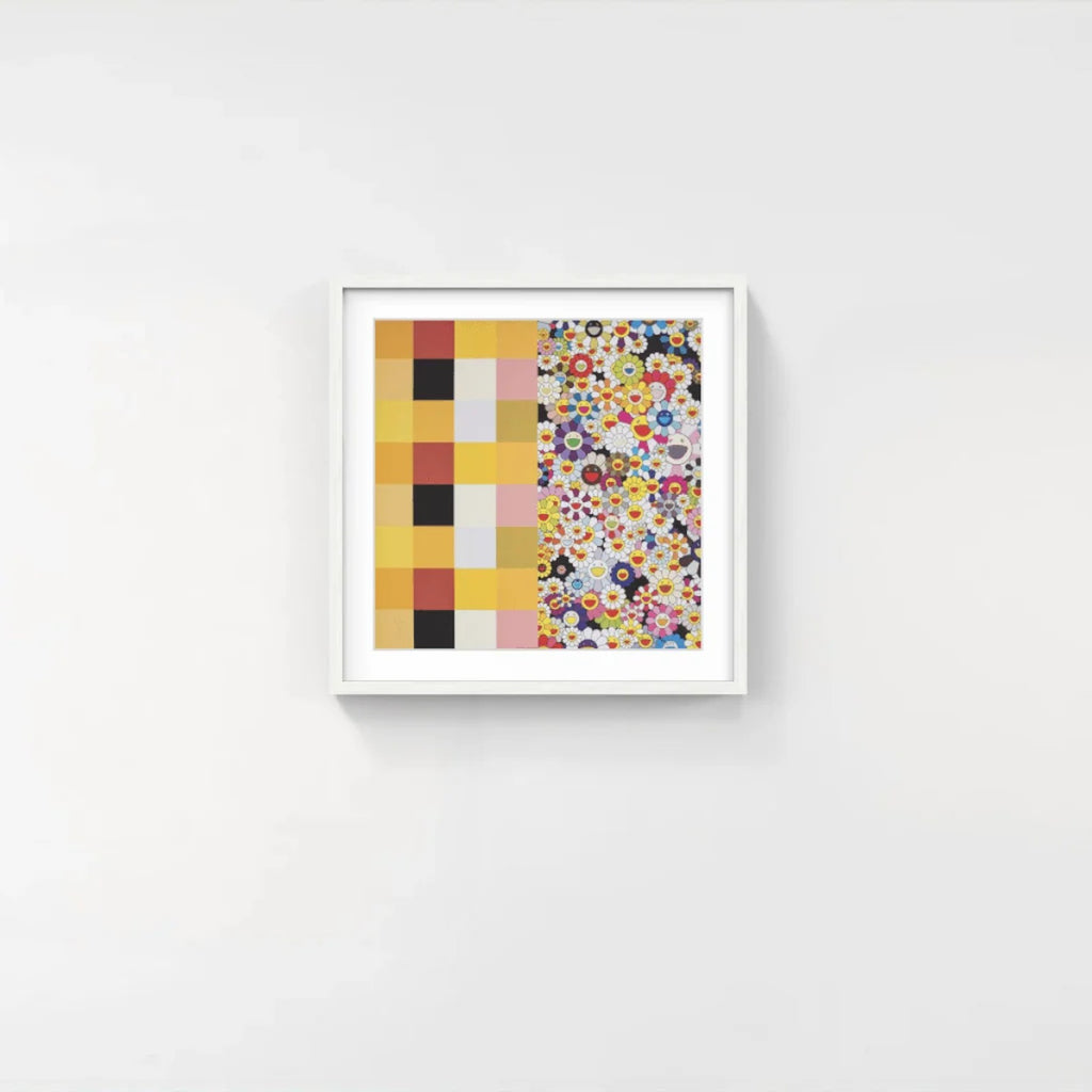 Detail of Takashi Murakami, Acupuncture Flowers (Checkers), 2008