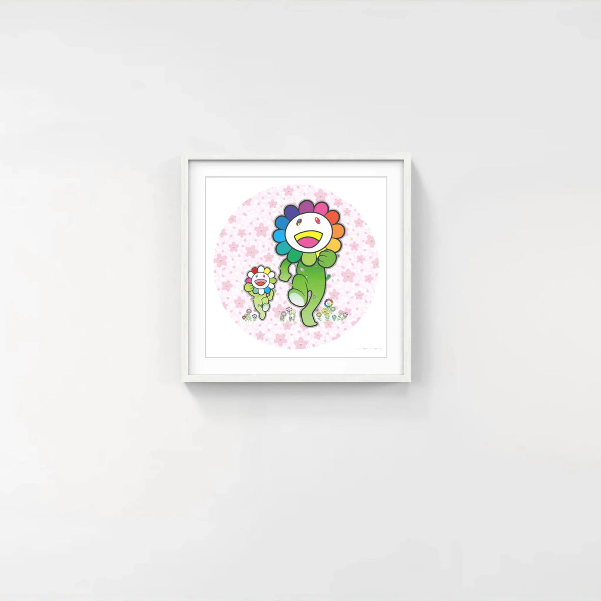 Detail of Takashi Murakami, Flower Parent and Child in the Cherry Orchard, 2026