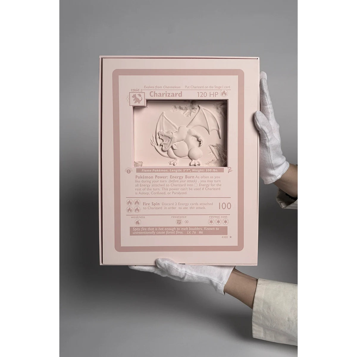 Detail of Daniel Arsham, Pink Crystalized Charizard Card