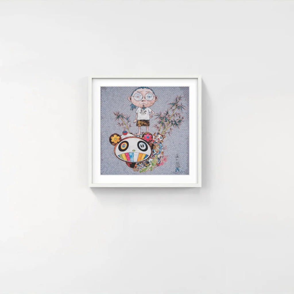 Detail of Takashi Murakami, I Met a Panda Family, 2013