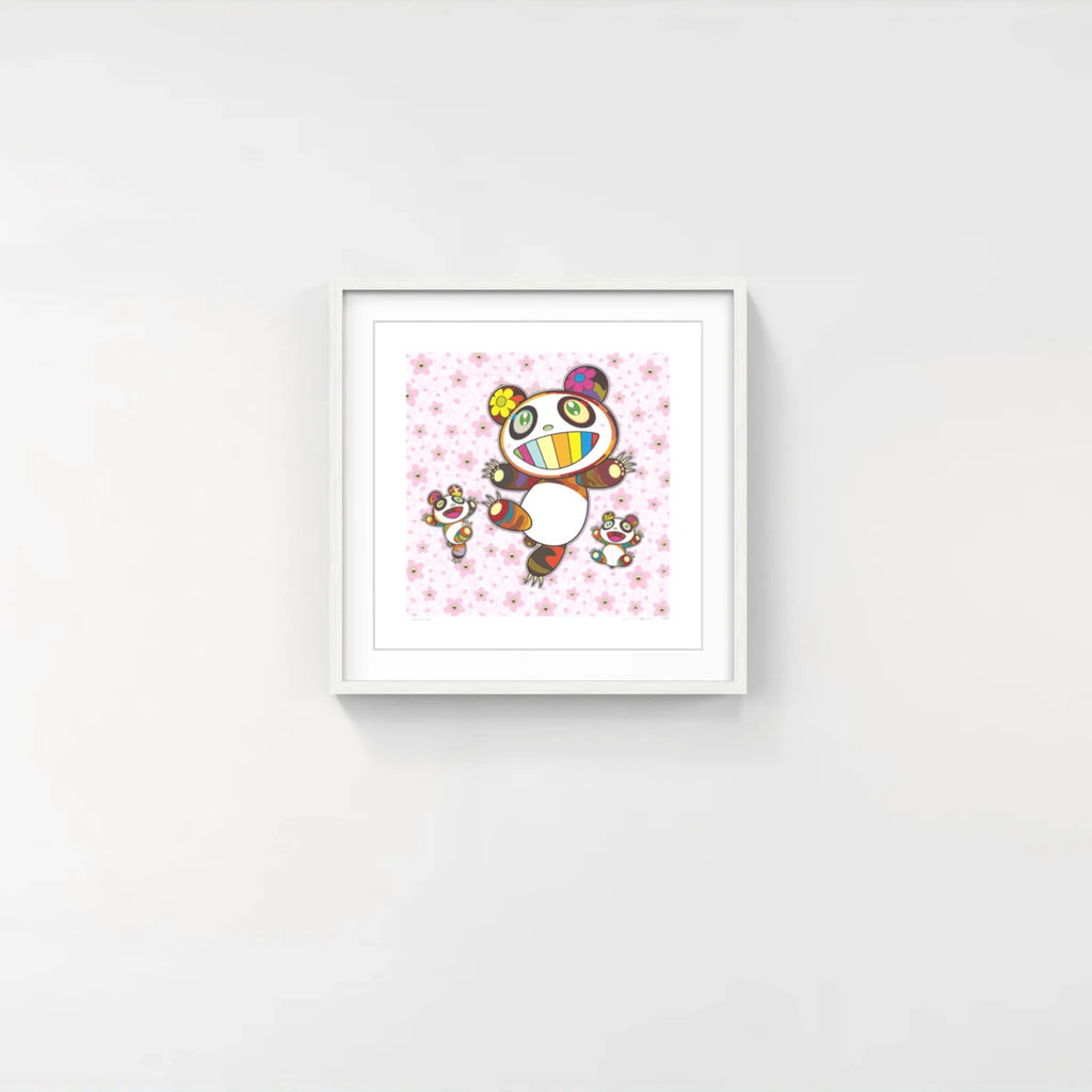 Detail of Takashi Murakami, Yay, Panda Parent and Cubs in the Cherry Orchard, 2026