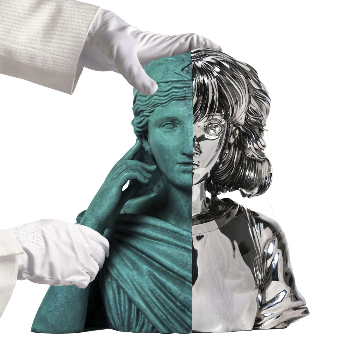 Detail of Daniel Arsham, Split Bust