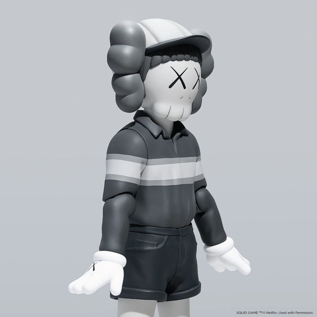 Detail of KAWS, Chul-Su Figure (Monotone)