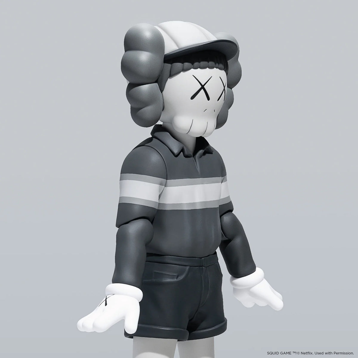 Detail of KAWS, Chul-Su Figure (Monotone)