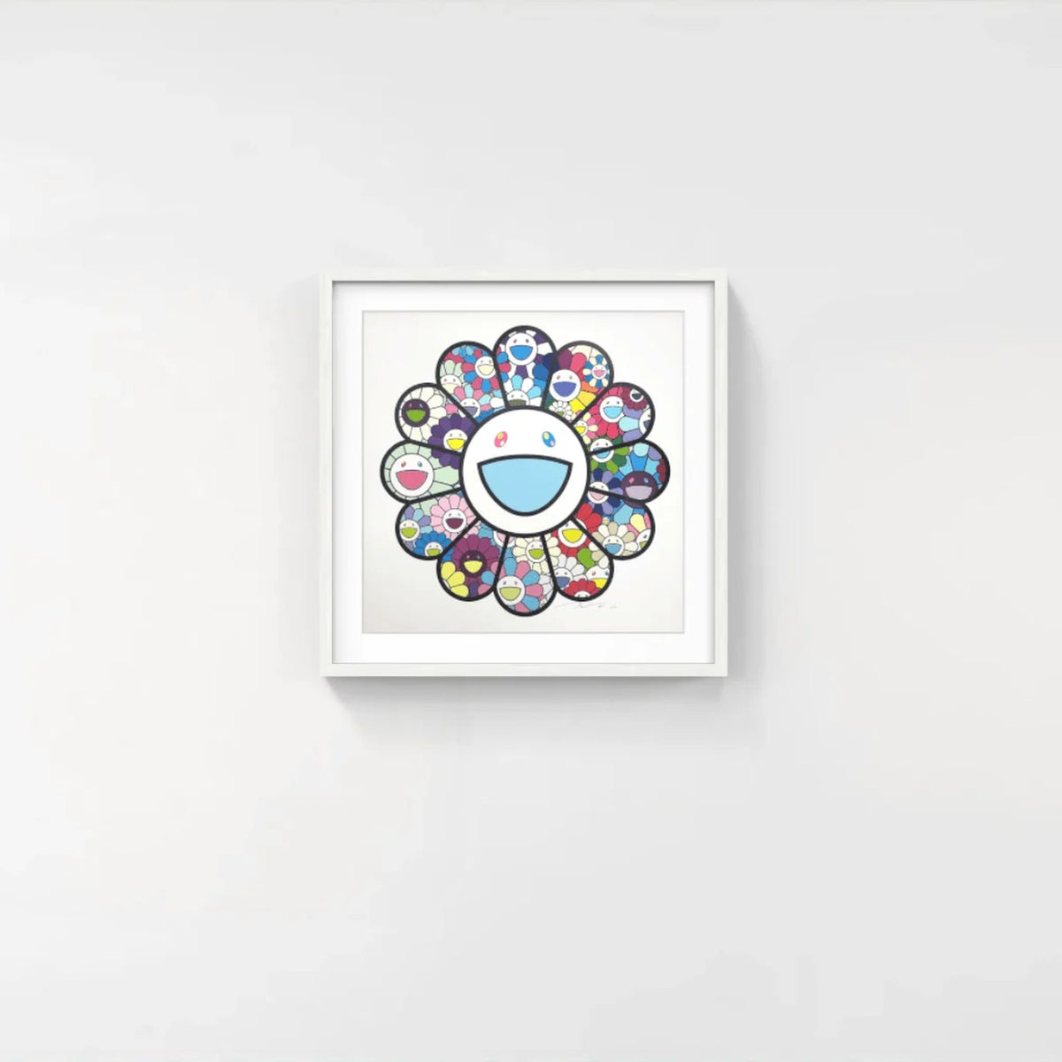 Detail of Takashi Murakami, Flowers in Pastel Colors, 2022