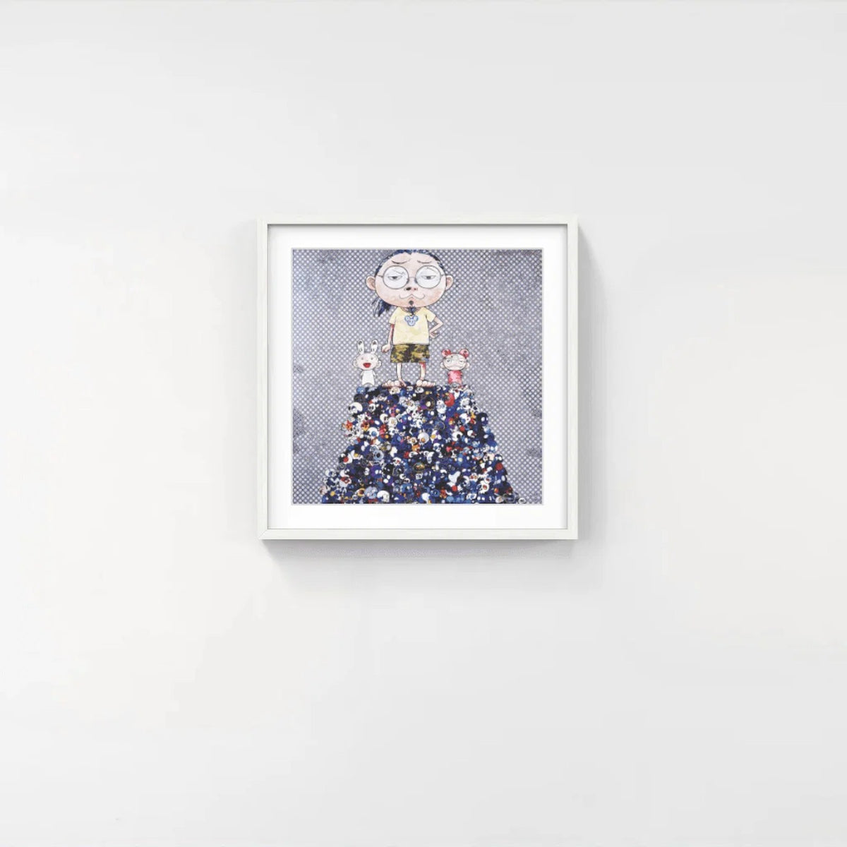 Detail of Takashi Murakami, Kaikai Kiki & Me: On the Blue Mound of the Dead, 2013
