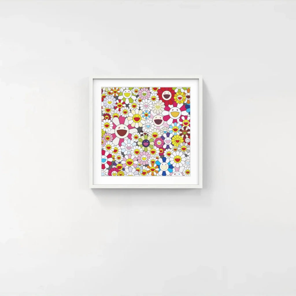 Detail of Takashi Murakami, Flowers Blooming in this World and the Land of Nirvana 2, 2013