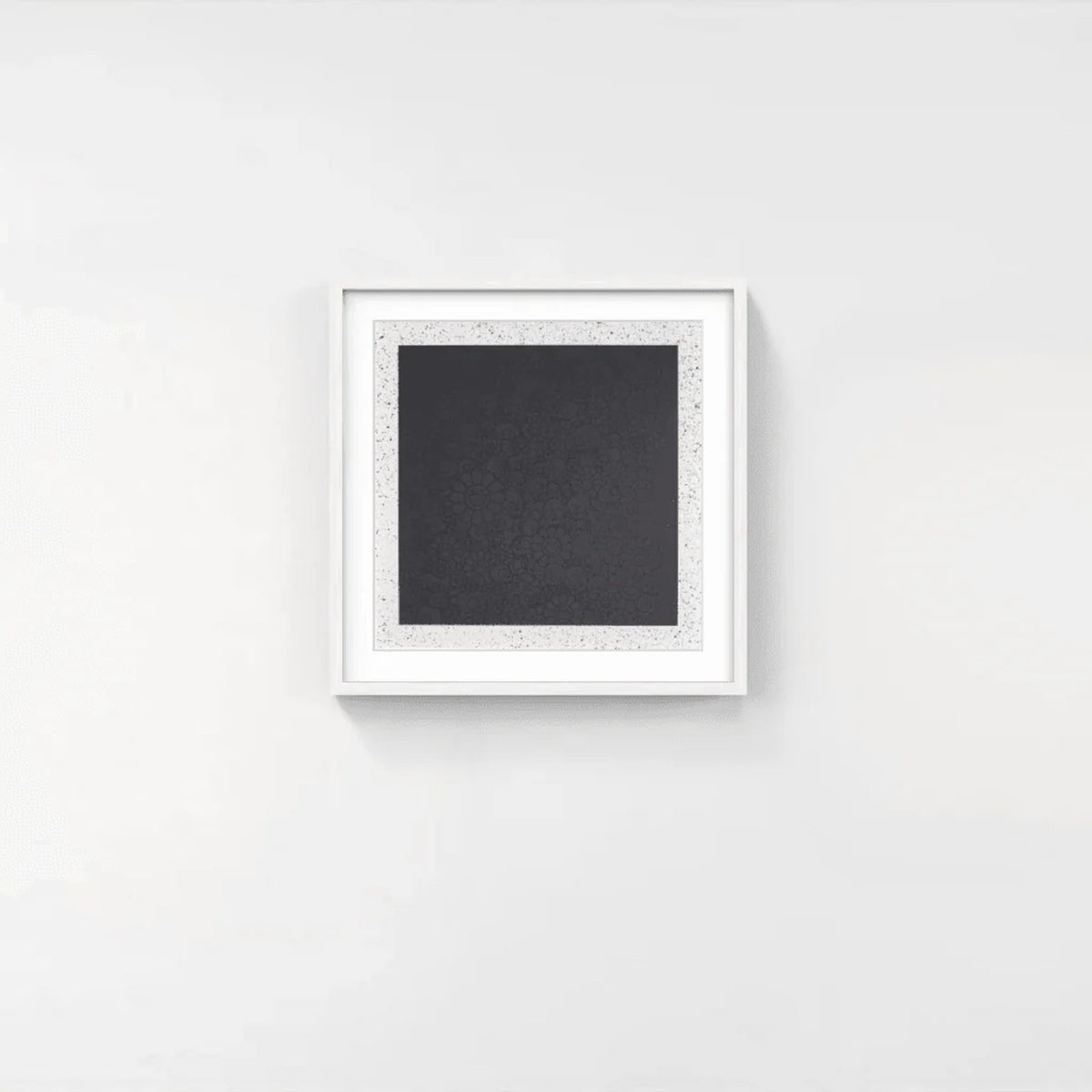 Detail of Takashi Murakami, Black Flowers & Skulls Square (TM/KK For BLM), 2020
