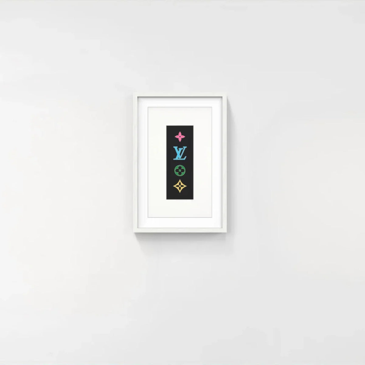 Detail of Takashi Murakami, SUPERFLAT Colorful Monogram < Black >, 2003