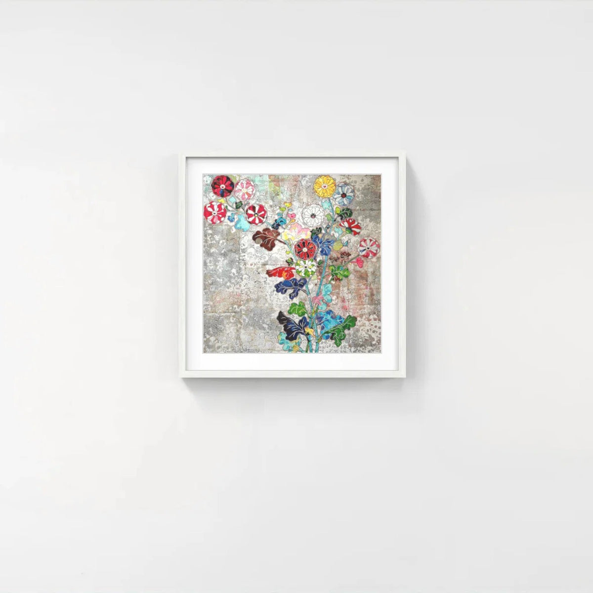 Detail of Takashi Murakami, Kōrin: Flowers of Resurrection, 2016