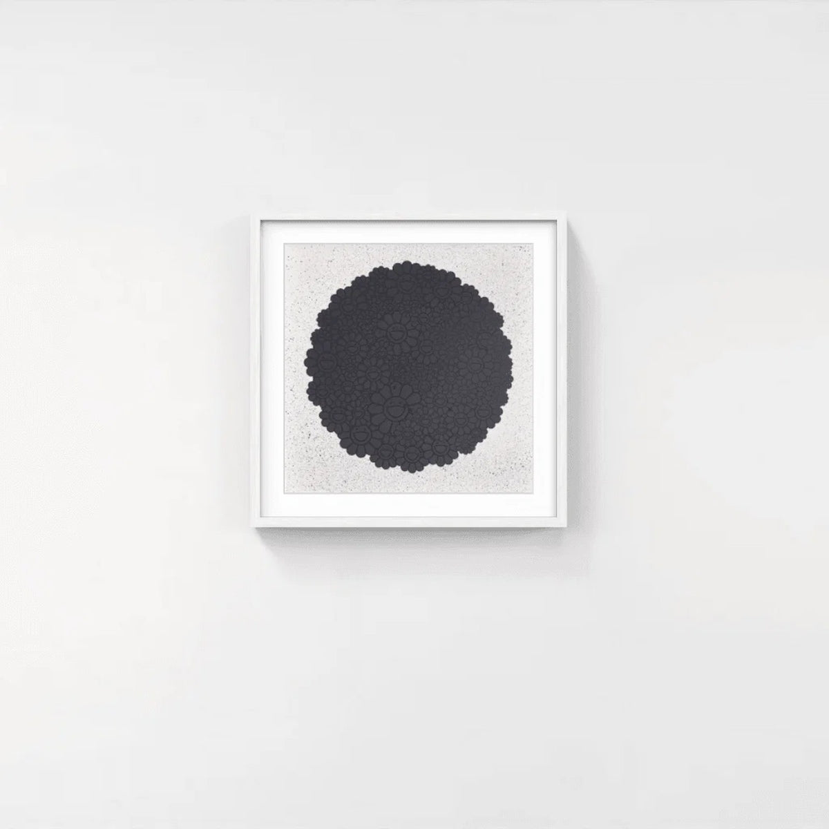 Detail of Takashi Murakami, Black Flowers Round (TM/KK For BLM), 2020