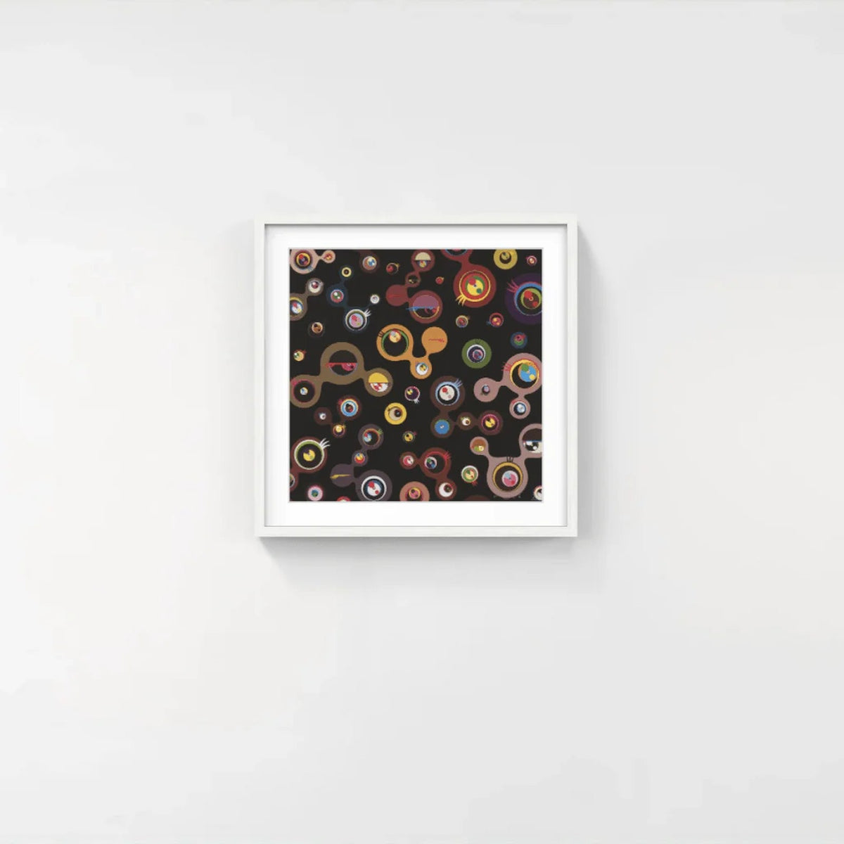 Detail of Takashi Murakami, Jellyfish Eyes - Black 4, 2006