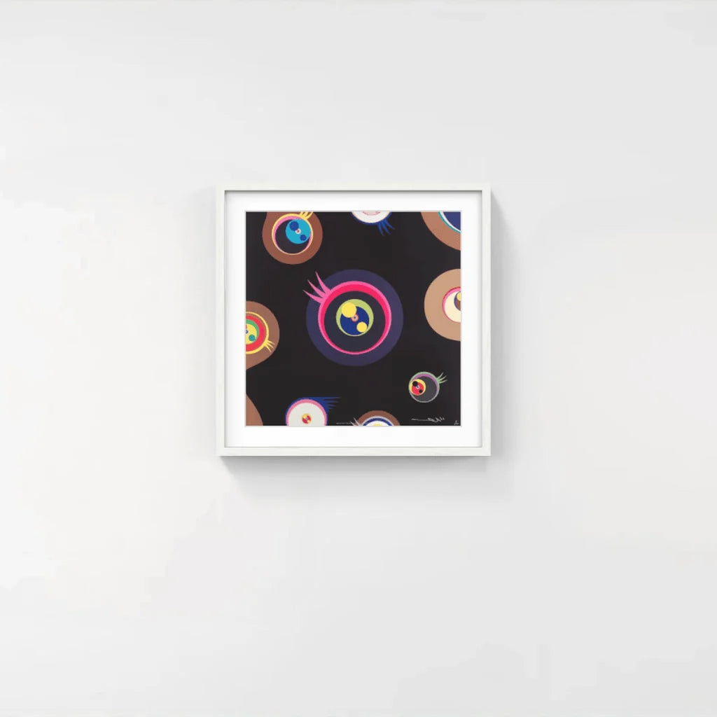 Detail of Takashi Murakami, Jellyfish Eyes - Black 1, 2011