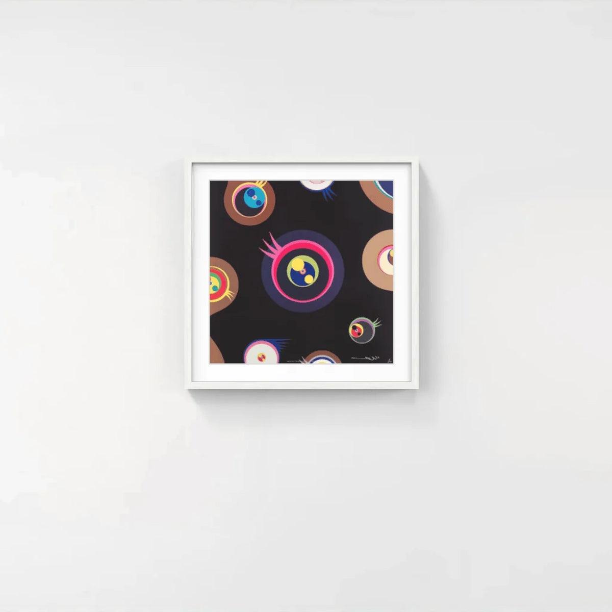 Detail of Takashi Murakami, Jellyfish Eyes - Black 1, 2011