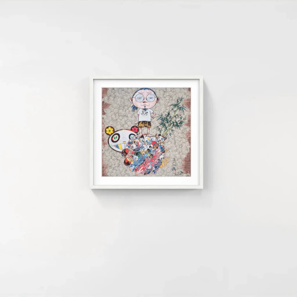 Detail of Takashi Murakami, Panda Family and Me, 2013
