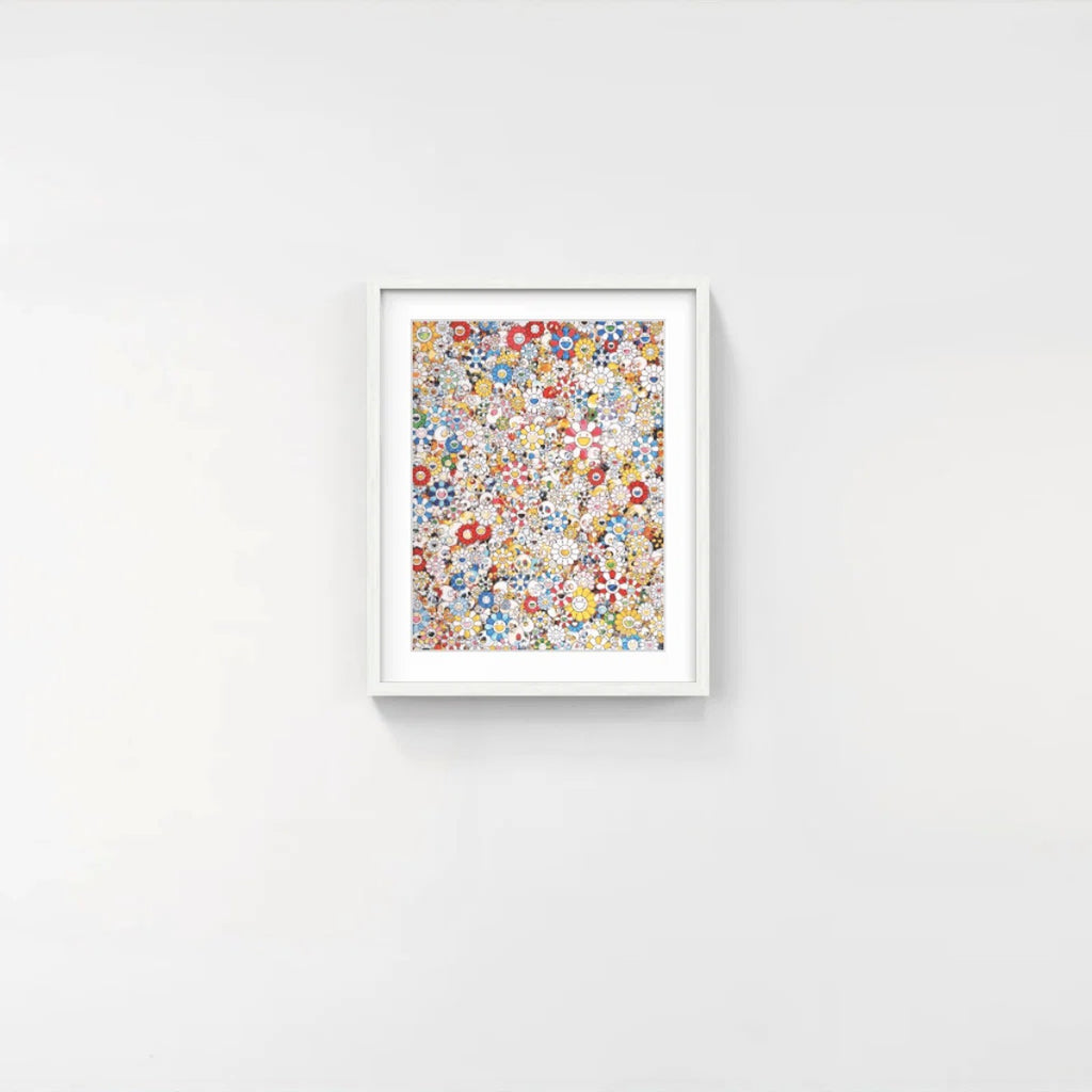 Detail of Takashi Murakami, Skulls & Flowers Multicolor, 2020